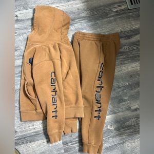 8/10 boys hooded Carhartt sweatsuit